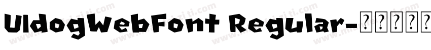 UIdogWebFont Regular字体转换